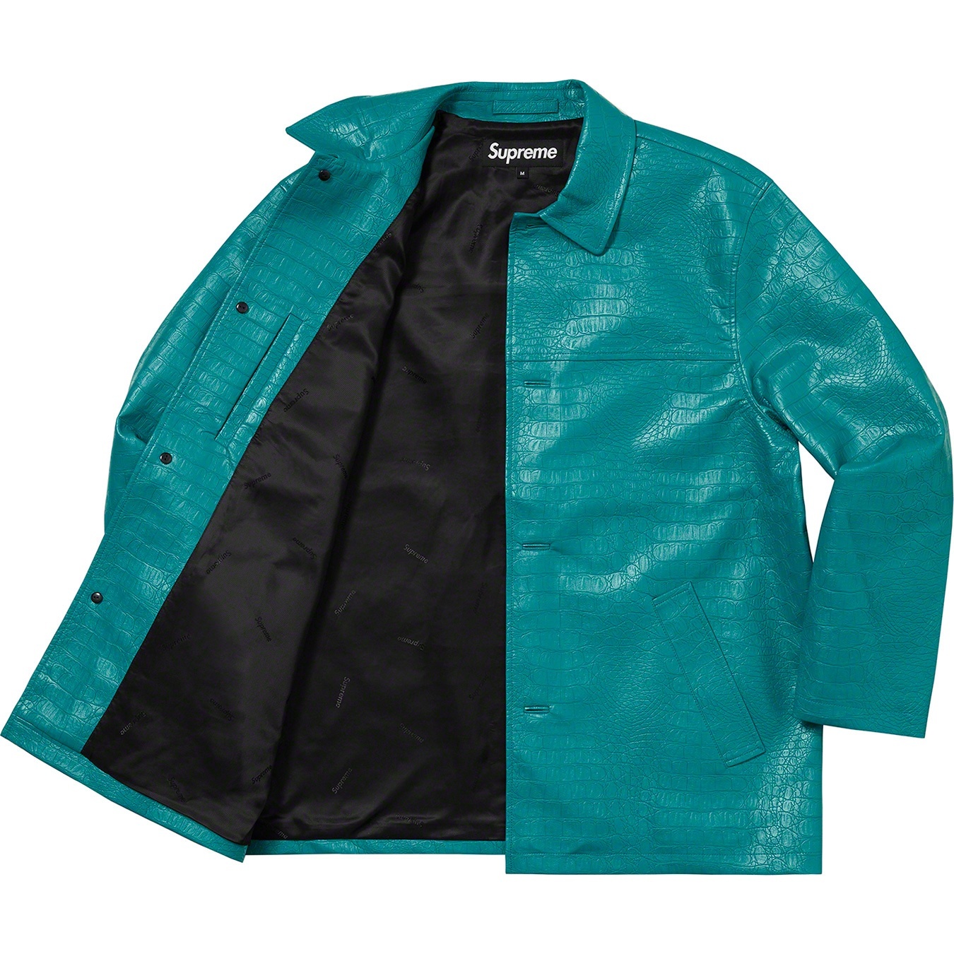Faux Croc Car Coat view 9
